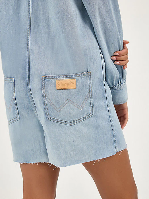 Wrangler Punchy Snap Up Romper - Image 4