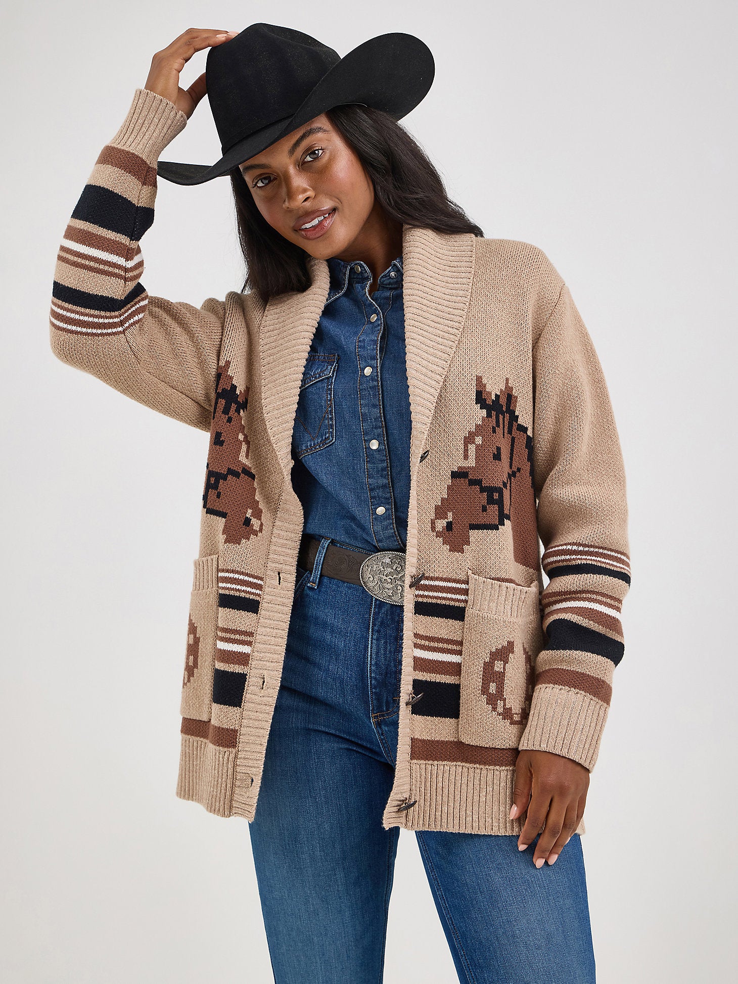Wrangler Horses Women's Cardigan - Image 2
