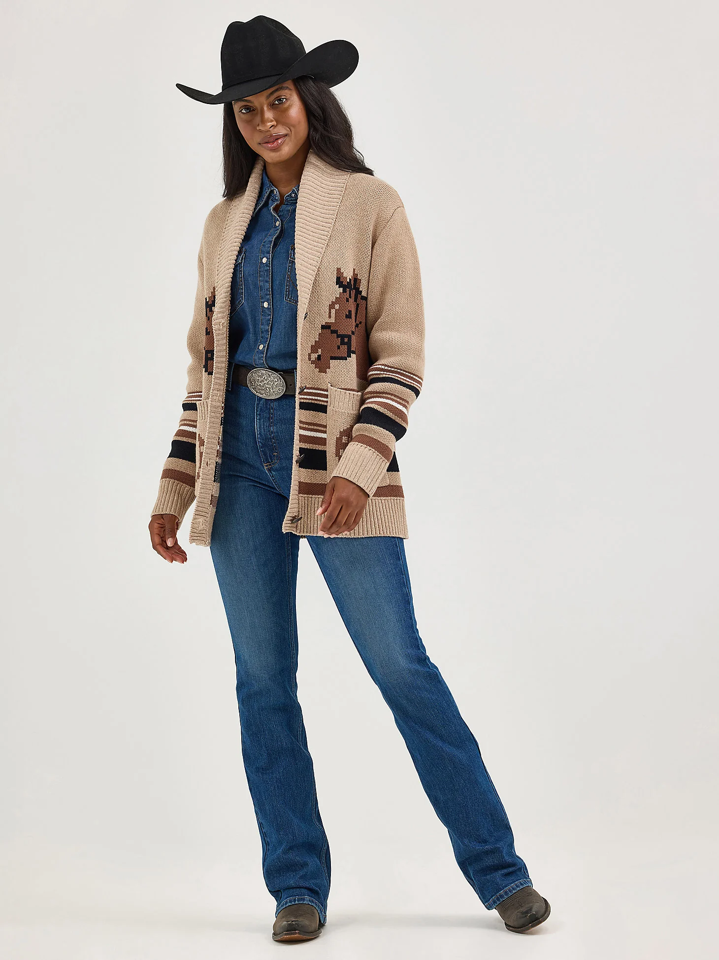 Wrangler Horses Women's Cardigan - Image 4
