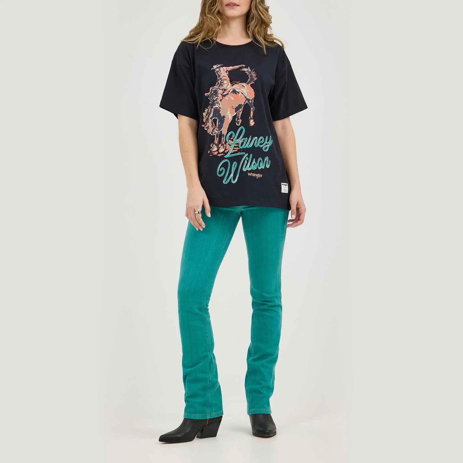 Wrangler Lainey Boot Hugger Turquoise - Image 6