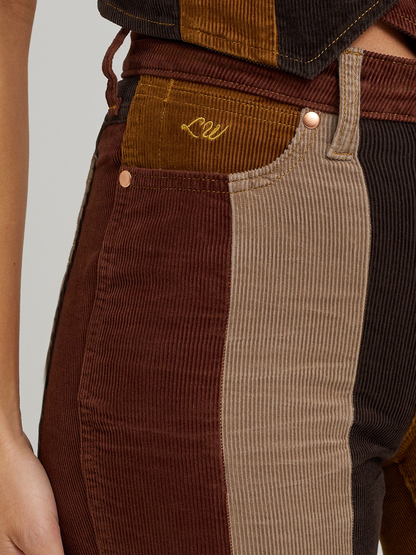 Wrangler Lainey Patchwork Corduroy Bell - Image 8