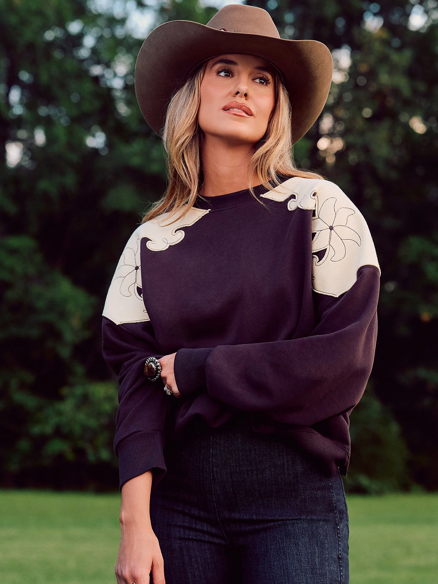 Wrangler Lainey Tooled Sweatshirt - Image 5