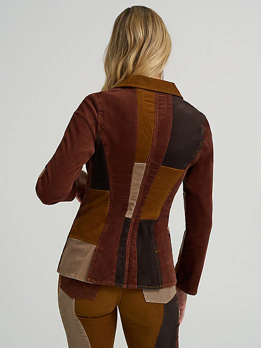 Wrangler Lainey Wilson Corduroy Patchwork Blazer - Image 3