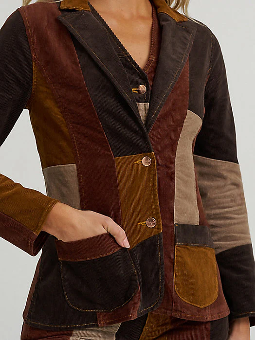 Wrangler Lainey Wilson Corduroy Patchwork Blazer - Image 5