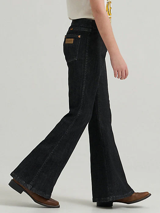 Wrangler Lainey Wilson Girl's Black Pull On Bell - Image 3