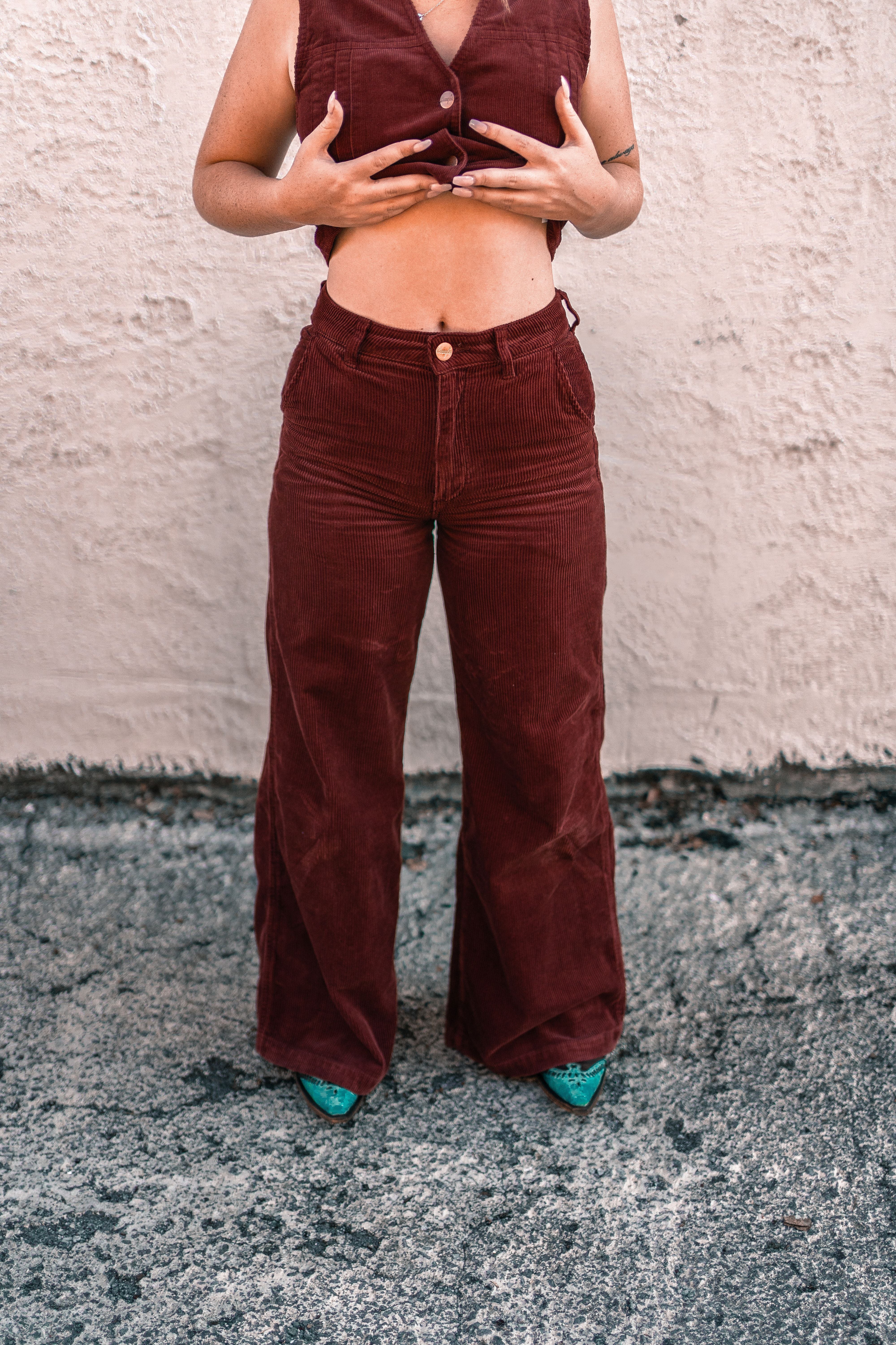 Sale ✨ Wrangler Punchy Corduroy Wide Leg Trouser - Image 3