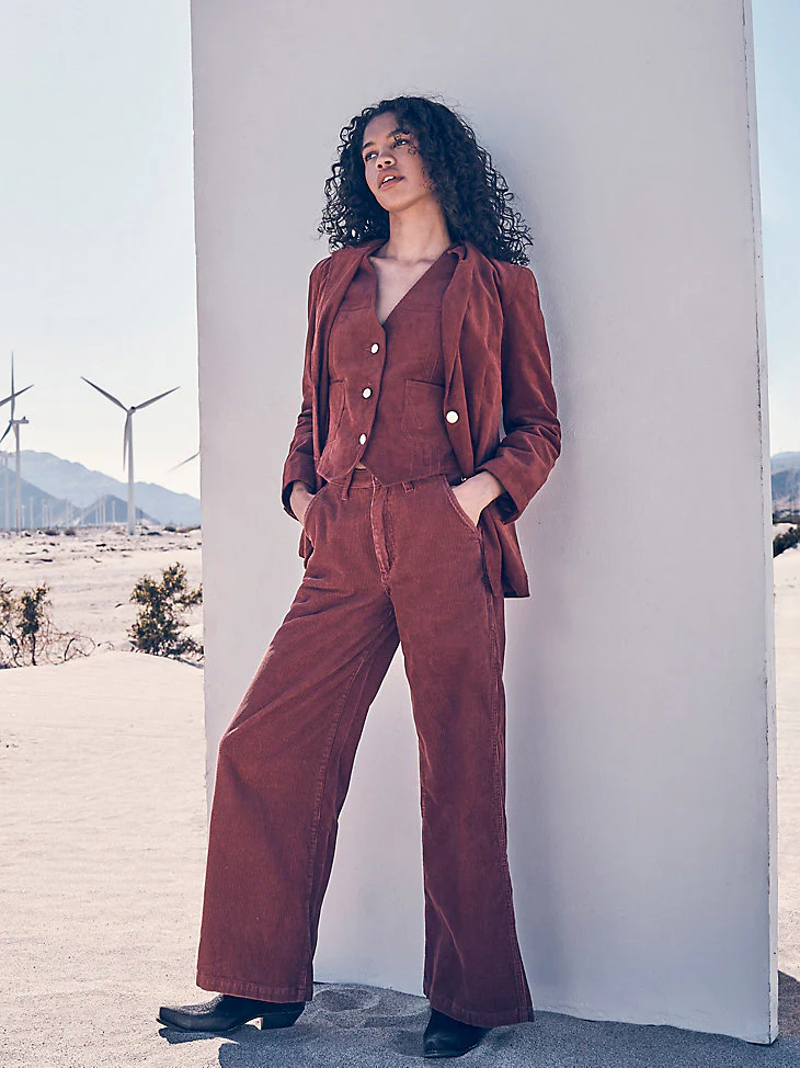 Sale ✨ Wrangler Punchy Corduroy Wide Leg Trouser - Image 5
