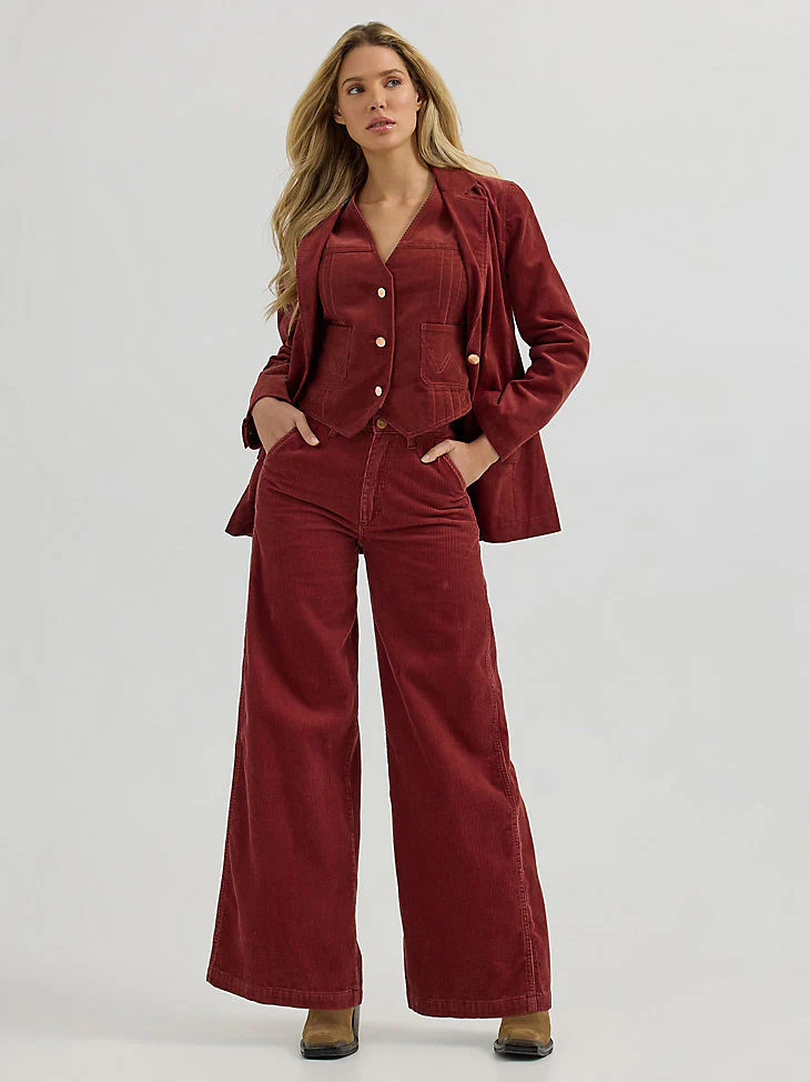 Sale ✨ Wrangler Punchy Corduroy Wide Leg Trouser - Image 7