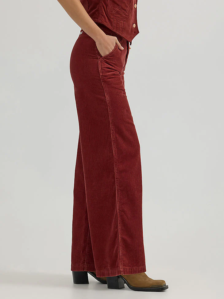 Sale ✨ Wrangler Punchy Corduroy Wide Leg Trouser - Image 8