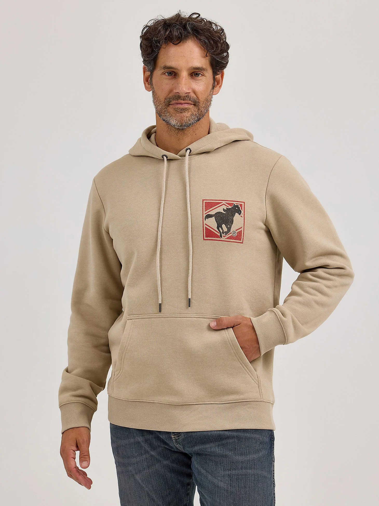 Wrangler Logo Red Hoodie - Image 2