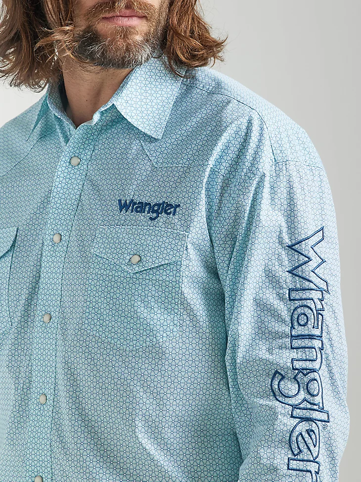 Final Sale ✨ Wrangler Logo Turquoise - Image 4