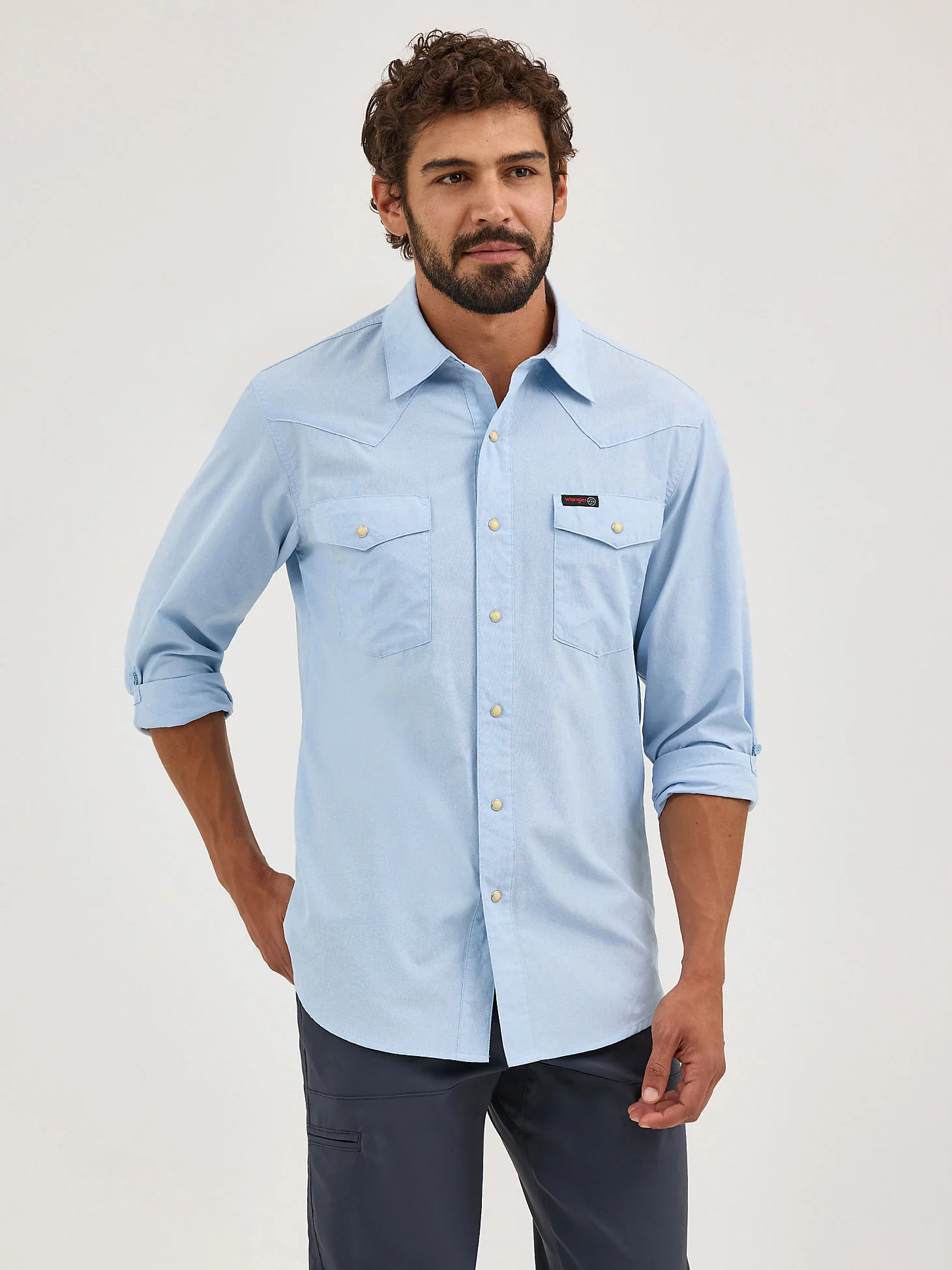 Wrangler Men's Western ATG Drover Utility Snap Shirt