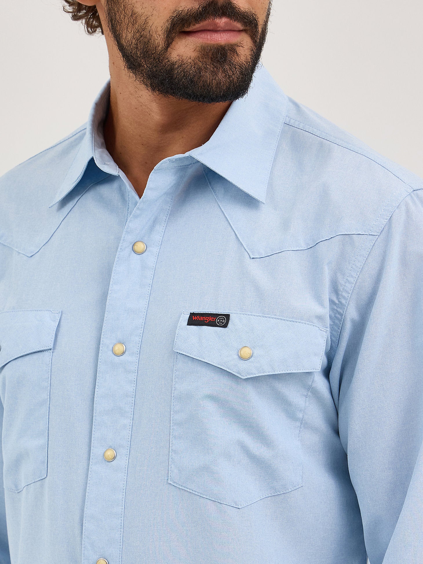 Wrangler Men's Western ATG Drover Utility Snap Shirt - Image 4