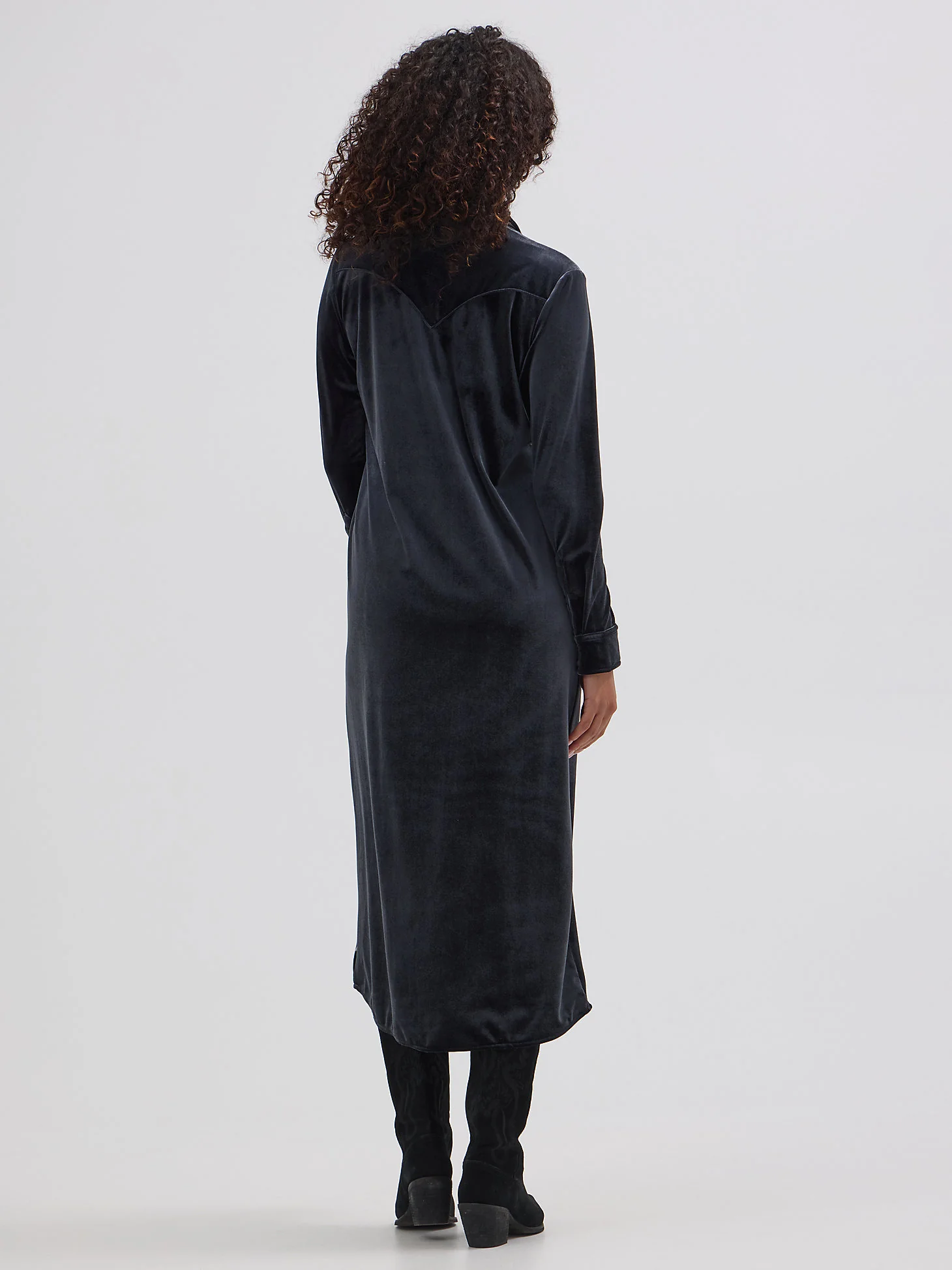 Wrangler Midnight Velvet Shirt Dress - Image 3
