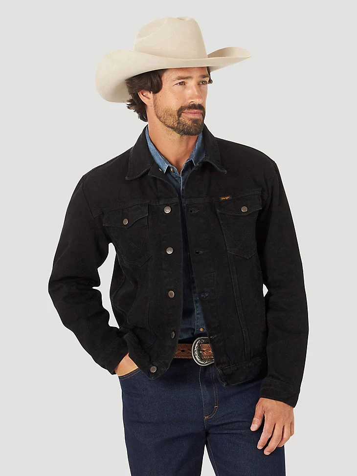 Final Sale ✨The Rip Wrangler Original Black Western Denim Jacket - Image 2