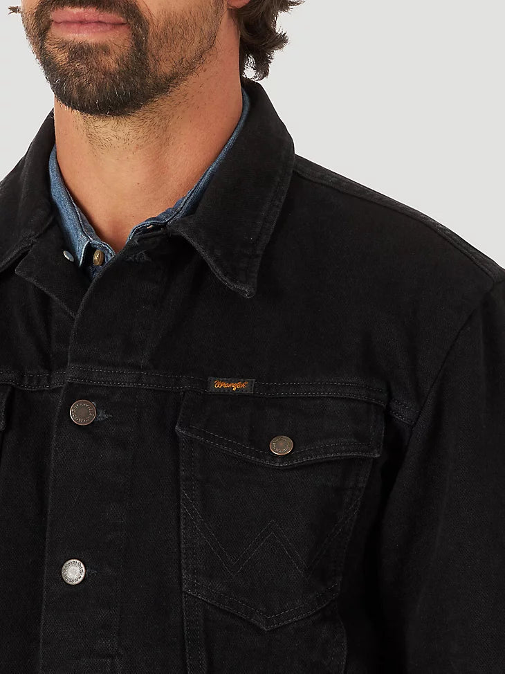 Final Sale ✨The Rip Wrangler Original Black Western Denim Jacket - Image 4