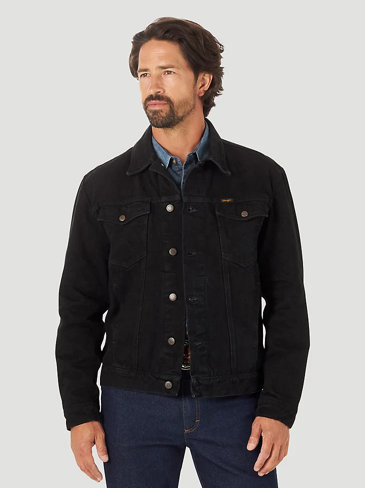Final Sale ✨The Rip Wrangler Original Black Western Denim Jacket - Image 6