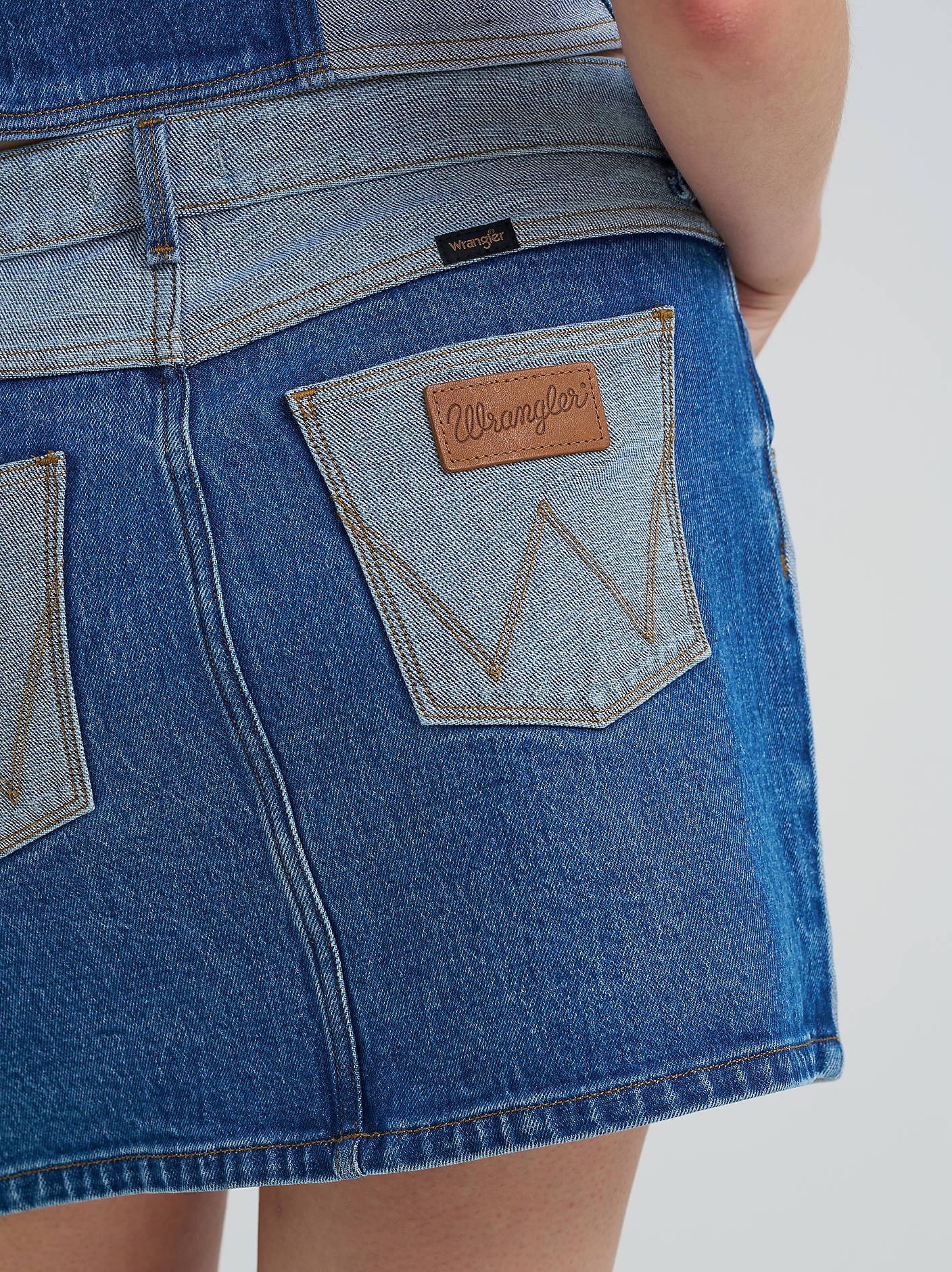 Wrangler Patchwork Mini Skirt - Image 4