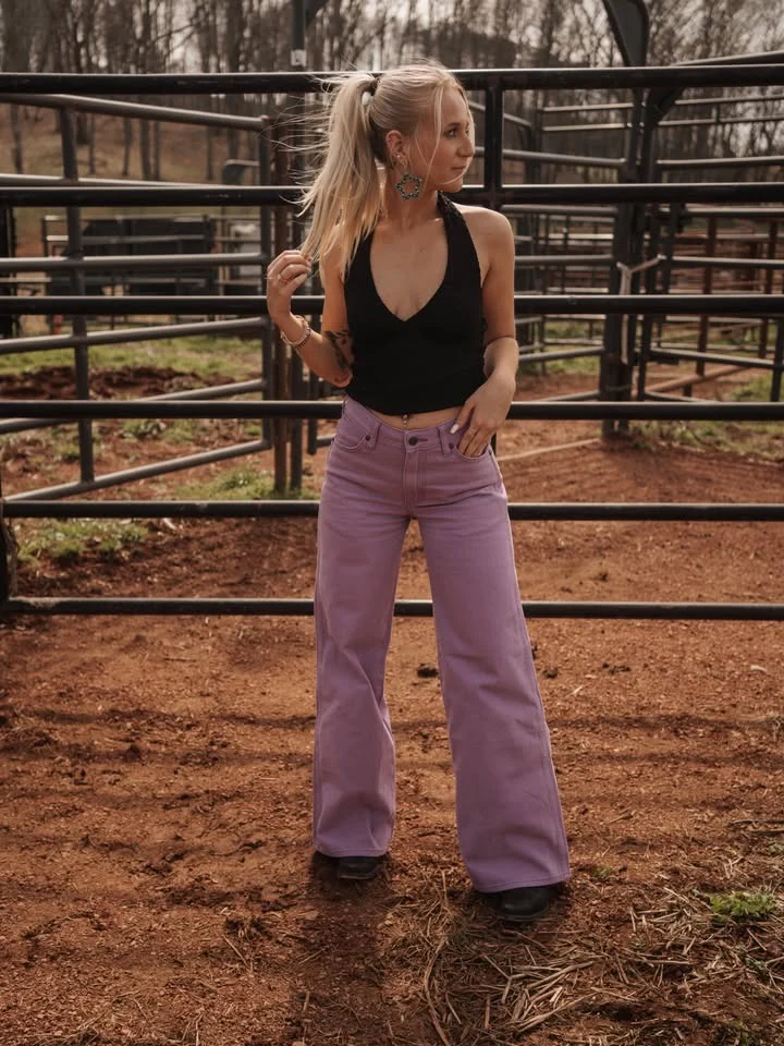 Wrangler Penelope Purple Wide Leg - Image 2