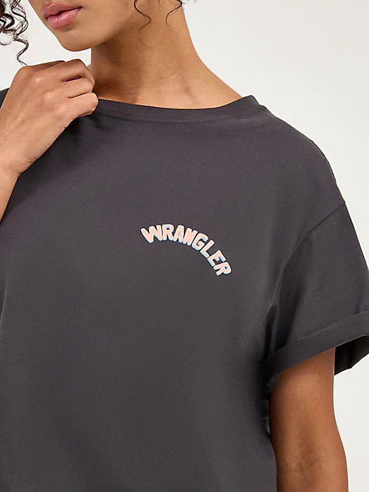 Wrangler Pink Bronc Relaxed Tee - Image 2