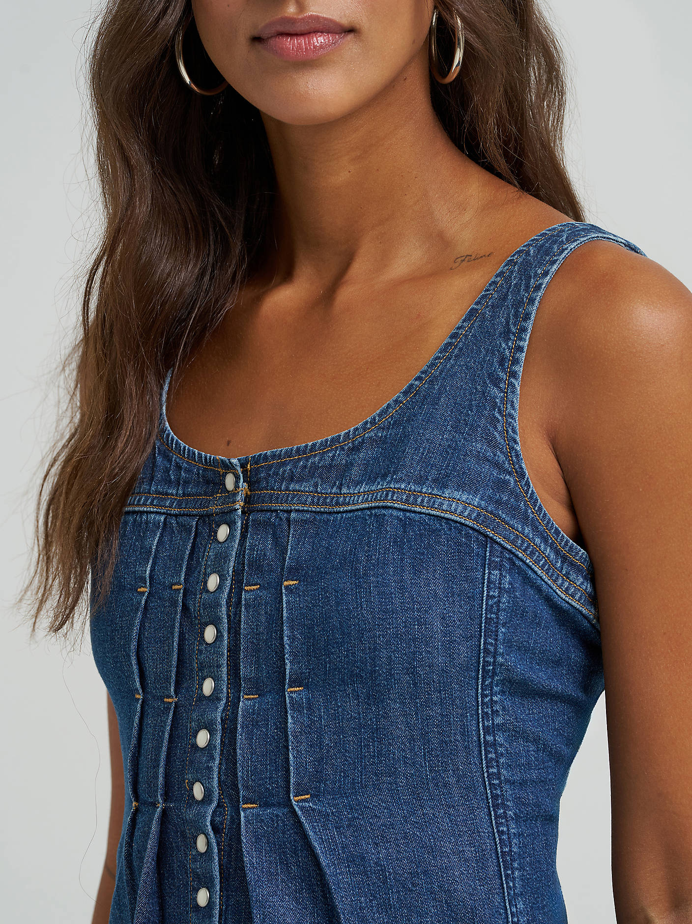 Wrangler Pintuck Corset Snap Up - Image 2