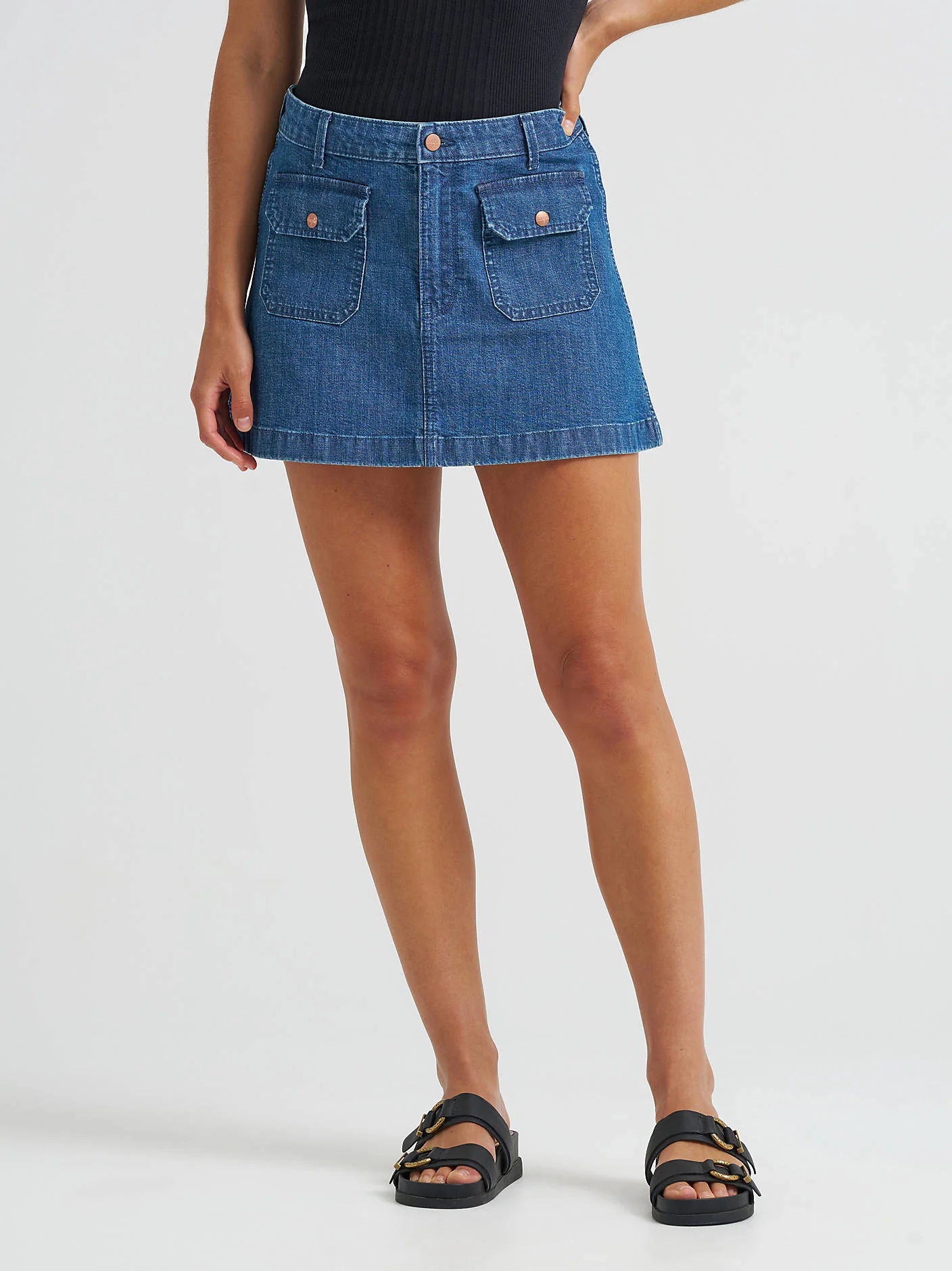 Wrangler Pockets Mini Skirt