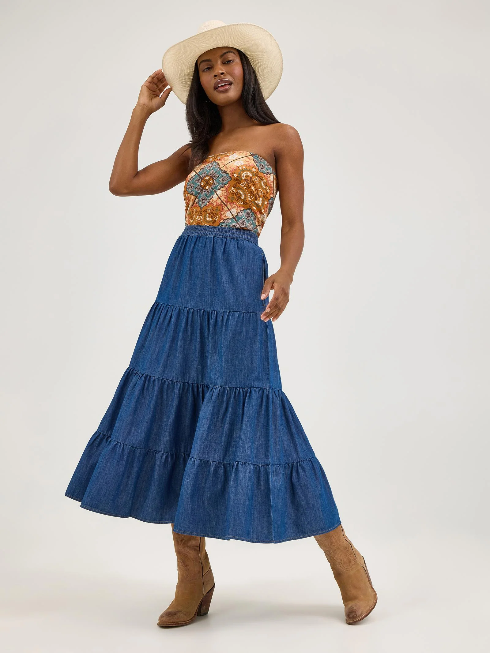 Wrangler Prairie Vintage Maxi Skirt - Image 3