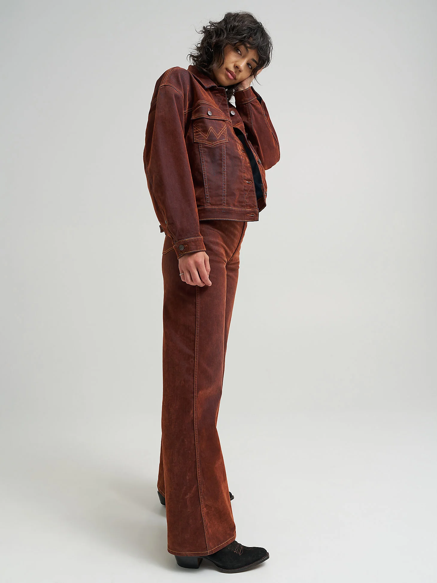 Wrangler Punchy Cinnamon Wide Leg - Image 6