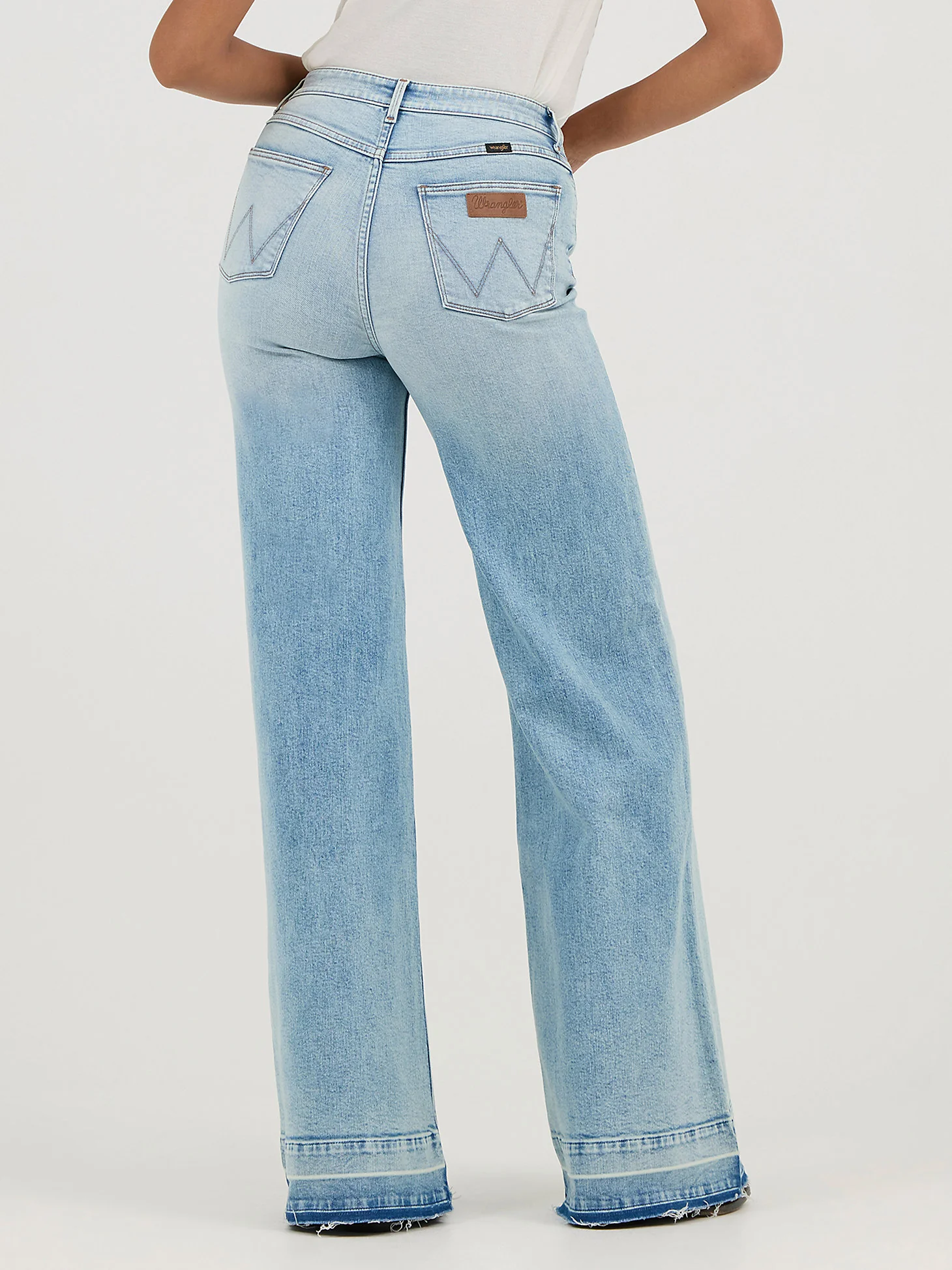 Final Sale ✨ Wrangler Punchy Frayed Wide Leg Jeans - Image 2