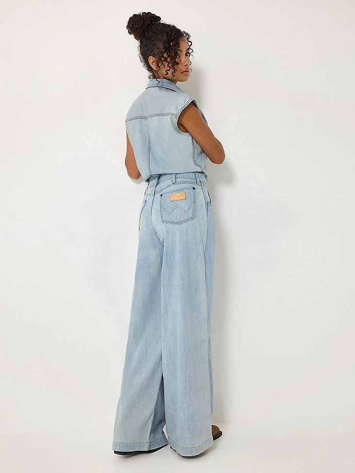 Wrangler Punchy Jumpsuit Bleached - Image 5