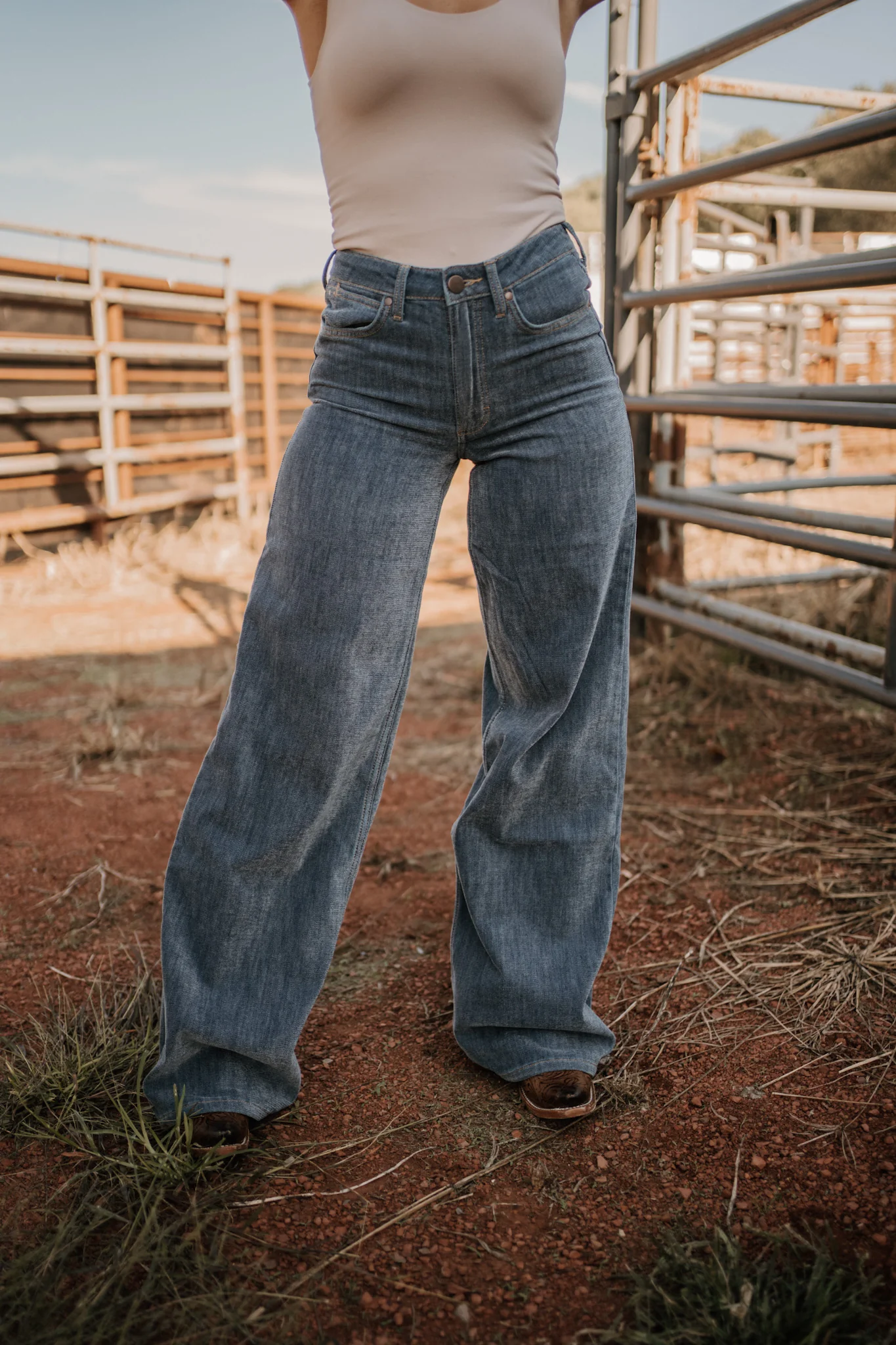 Wrangler Punchy Sueded Wide Leg - Image 2