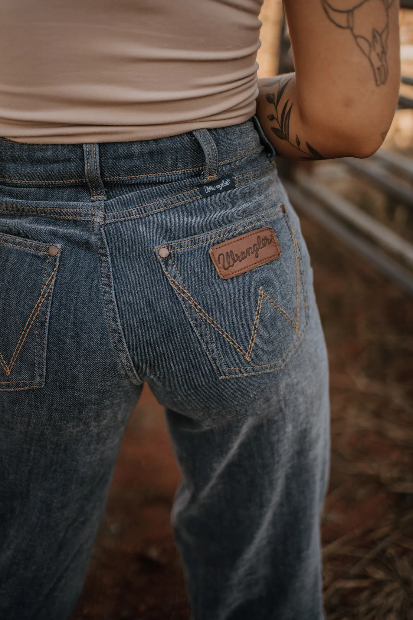Wrangler Punchy Sueded Wide Leg - Image 3