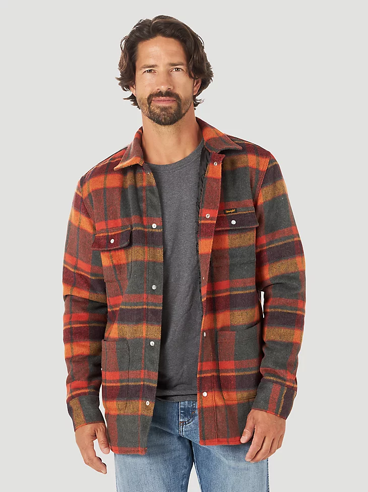 Final Sale ✨Wrangler Quilted Flannel Shirt Jacket - Image 2