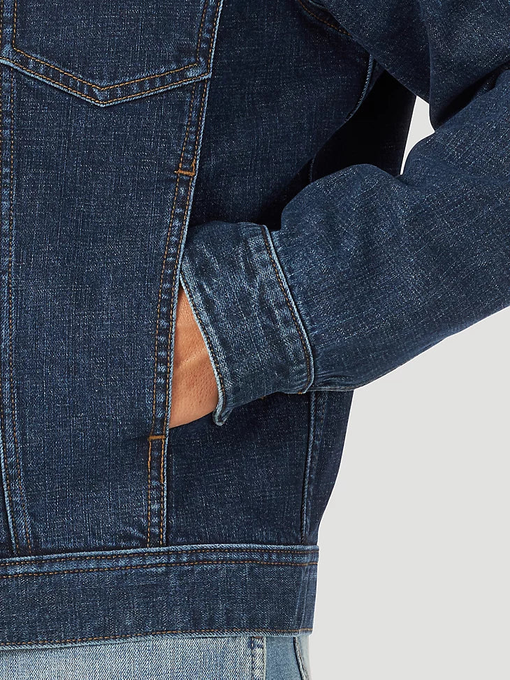 Final Sale ✨ Wrangler Retro Men's Corduroy Yoke Unlined Denim Jacket - Image 3