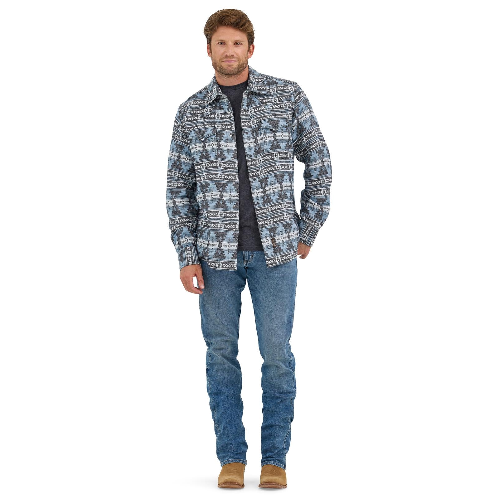 Wrangler Retro Woven Shades of Blue - Image 4