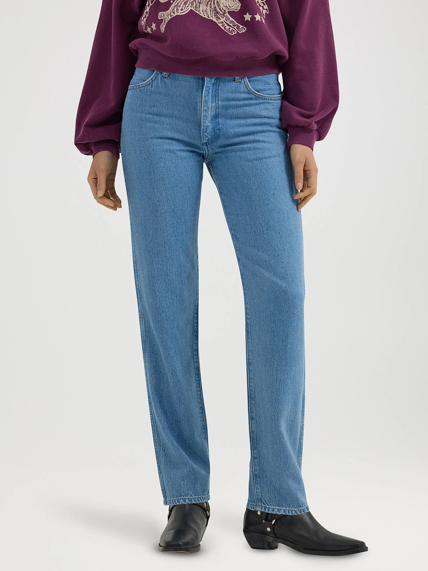 Wrangler Rhinestone Cowgirl Women's Straight Leg - Image 7