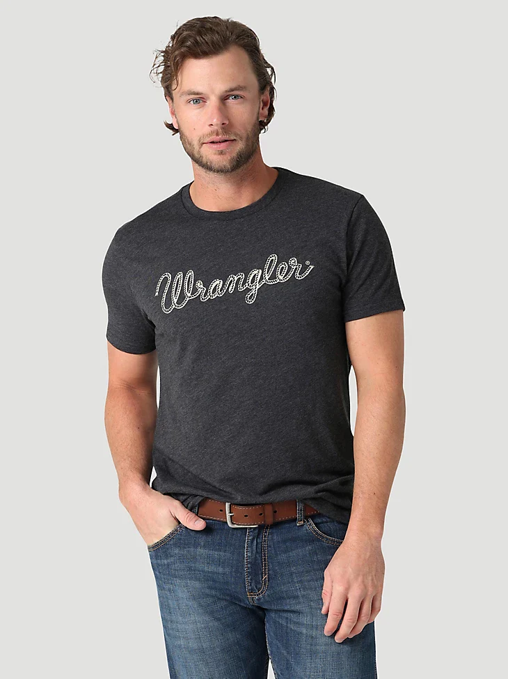 Final Sale ✨ Wrangler Rope Logo Charcoal