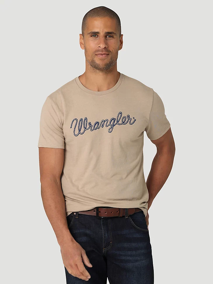 Final Sale ✨Wrangler Rope Logo Tan - Image 3