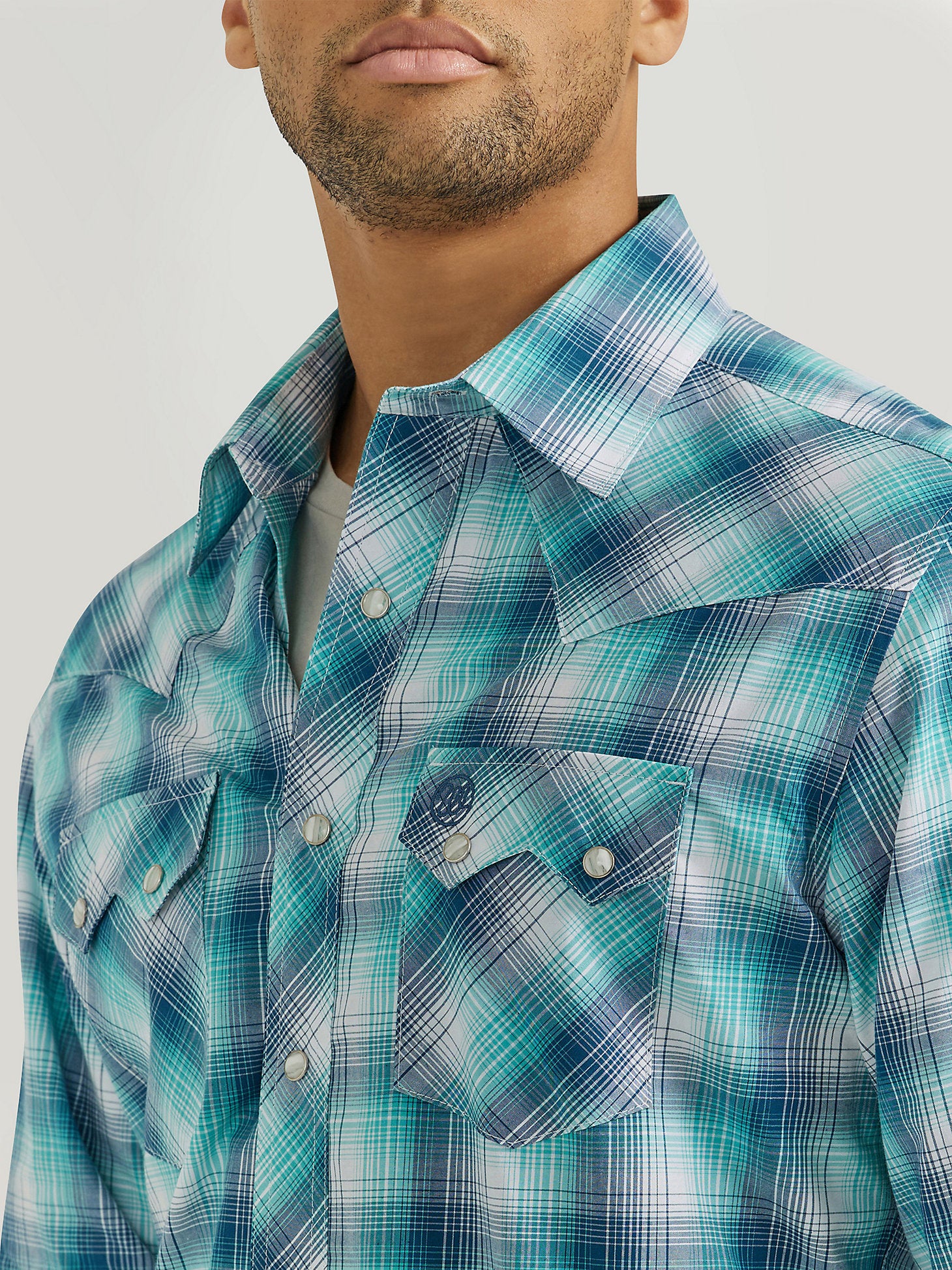 Wrangler Sawtooth Caribbean Men's Snap Up - Image 2