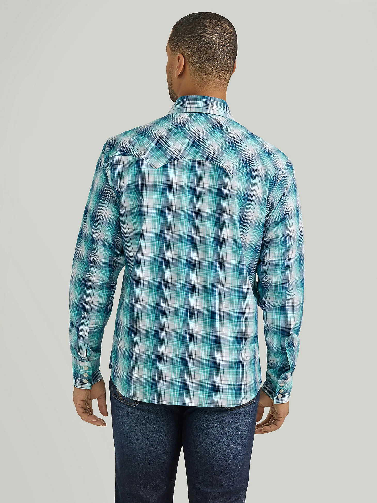 Wrangler Sawtooth Caribbean Men's Snap Up - Image 3