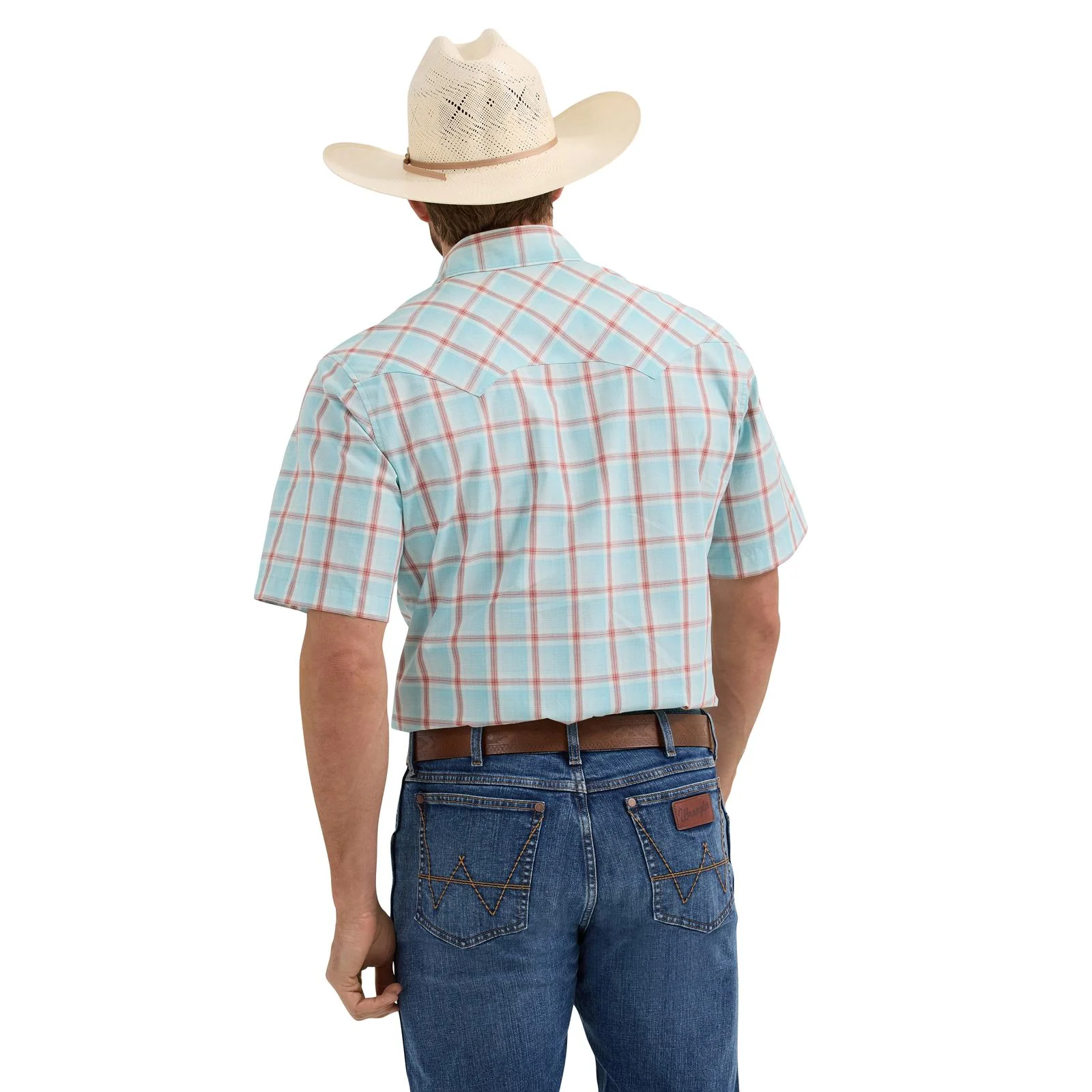 Wrangler Sawtooth Light Blue Snap Up - Image 3
