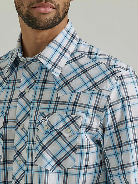 Wrangler Sawtooth Sky Blue Men's Shirt - Image 2