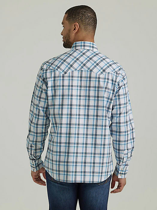 Wrangler Sawtooth Sky Blue Men's Shirt - Image 3