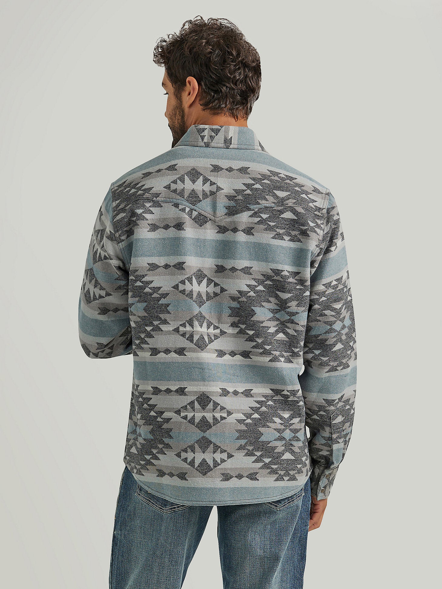 Wrangler Shadow Shirt Jacket Men's Snap Up - Image 4