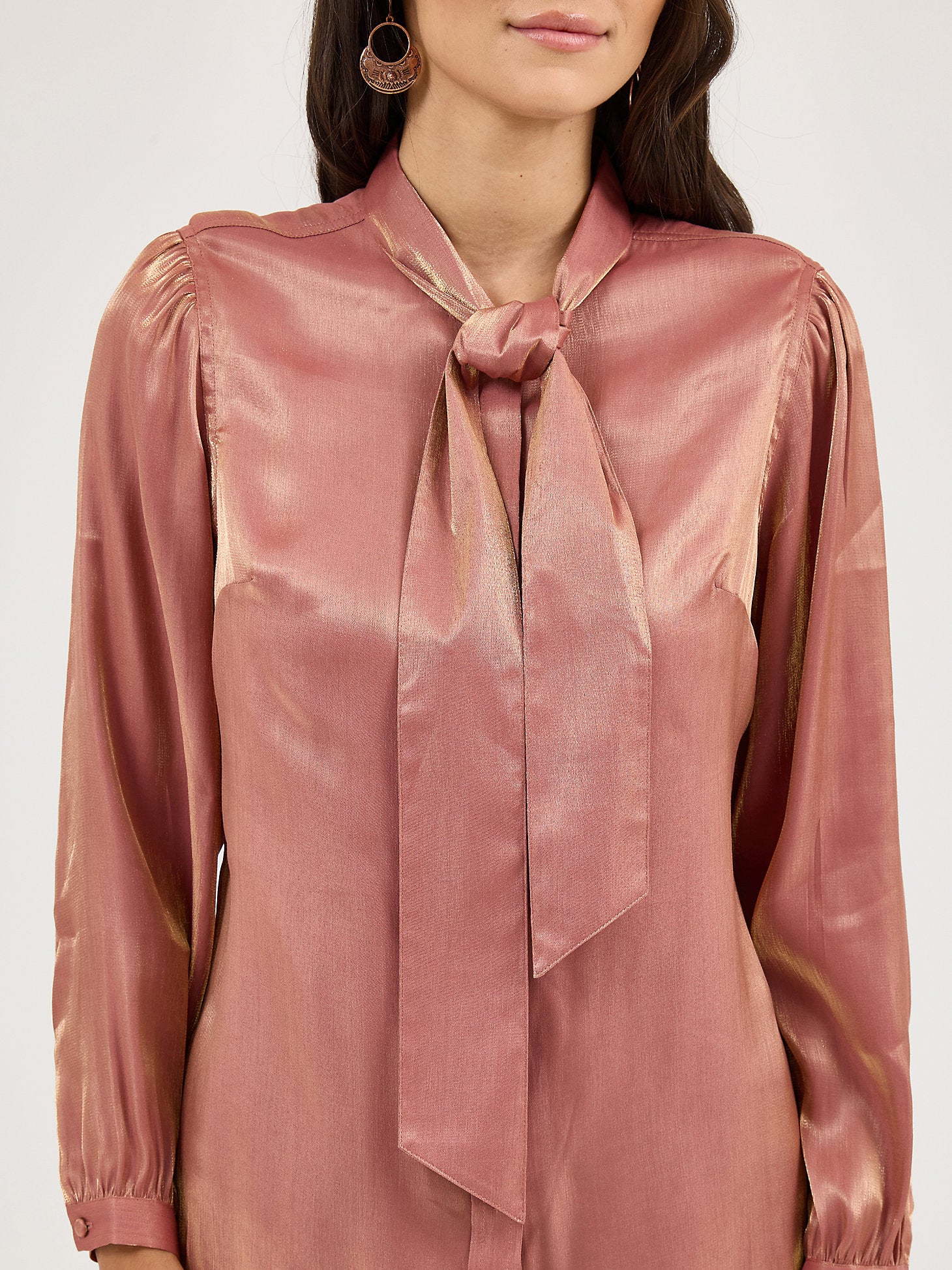 Wrangler Shimmer Rose Gold Blouse - Image 5