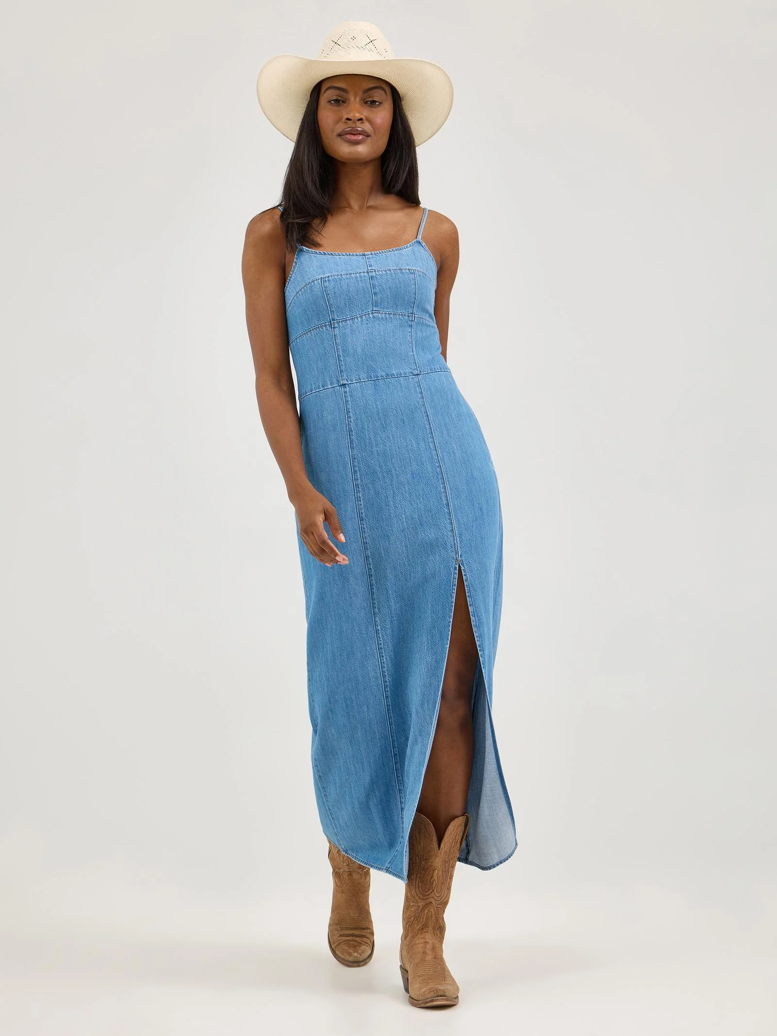 Wrangler Silhouette Denim Maxi Dress - Image 2