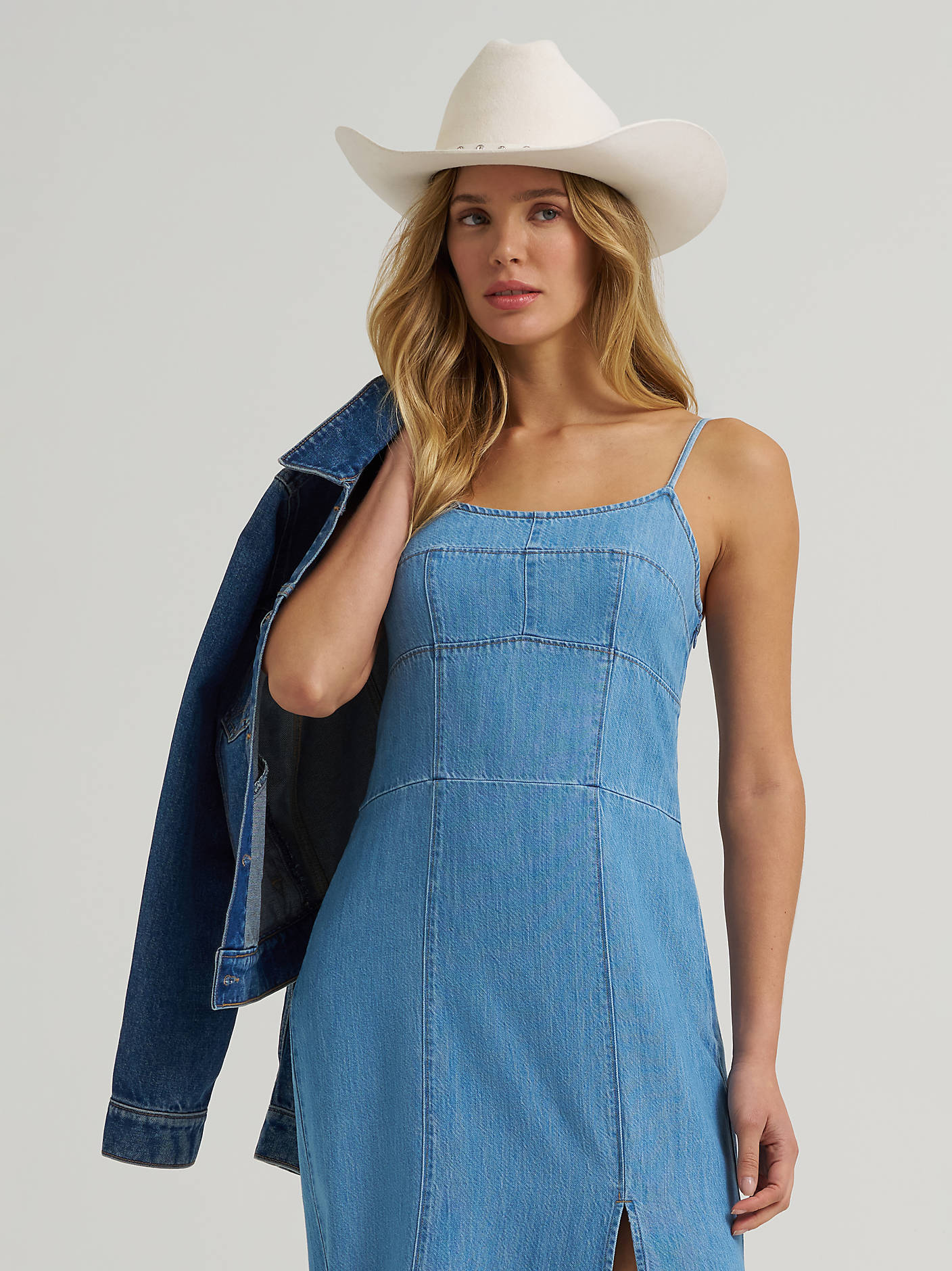 Wrangler Silhouette Denim Maxi Dress - Image 4