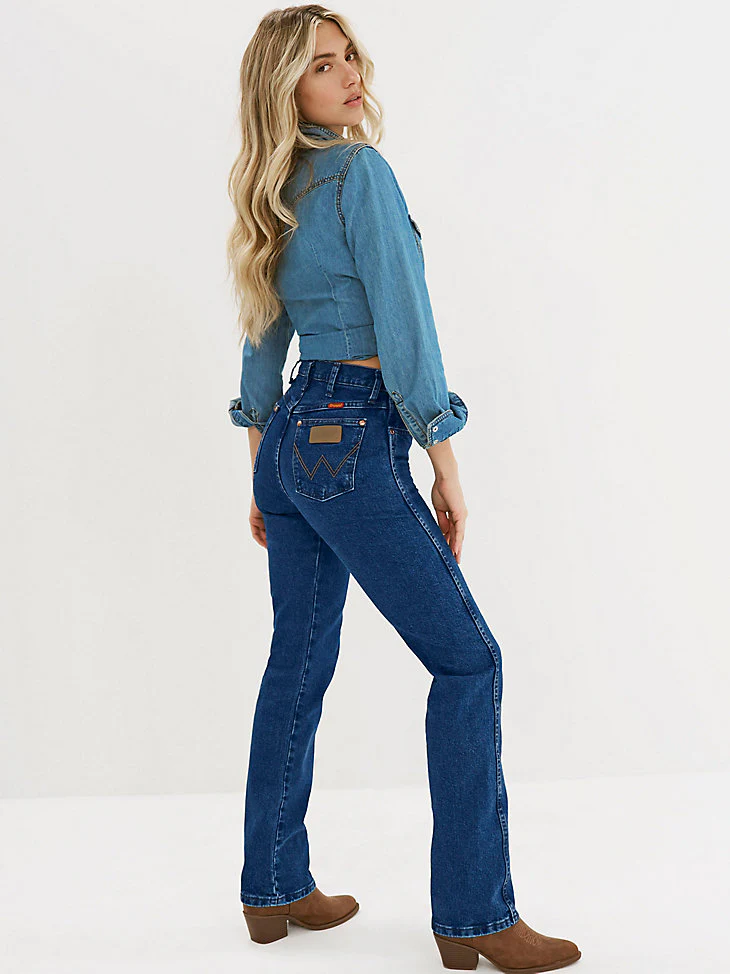 Wrangler Cowboy Cut Indigo Slim Fit Women's Bootcut - Image 4
