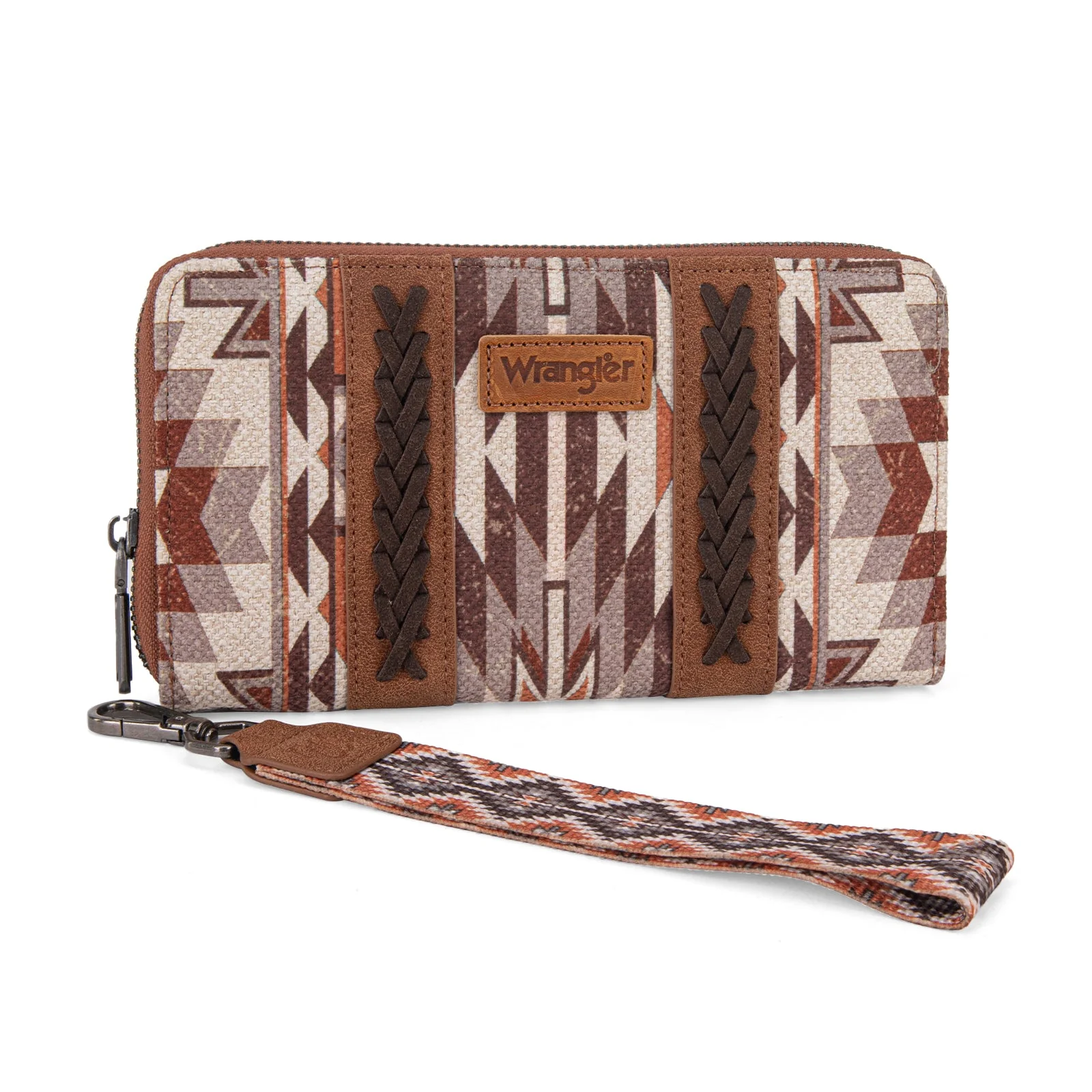 Wrangler Southwestern Art Print Wallet Brown - Image 2