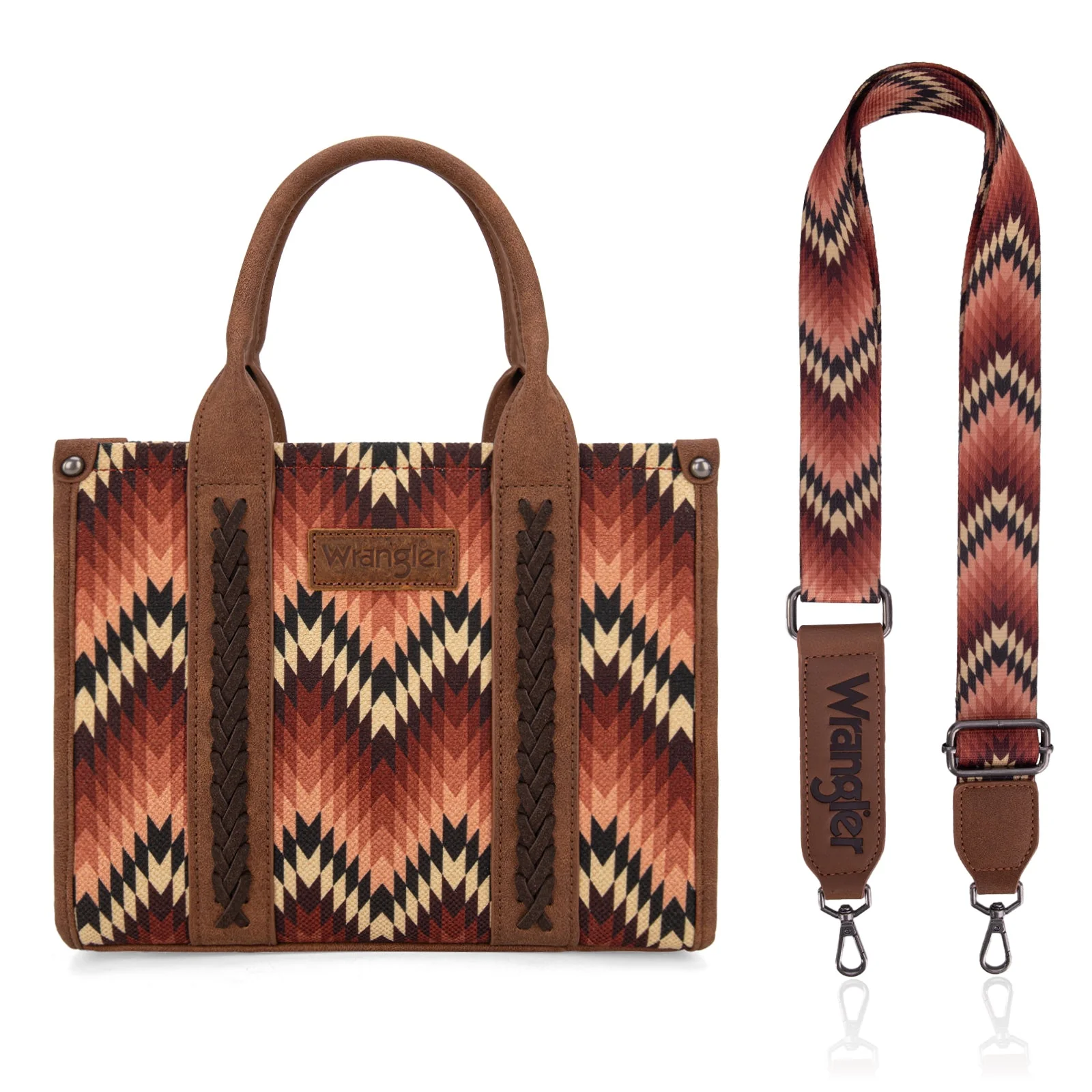 Wrangler Southwestern Burst Crossbody Brown - Image 6